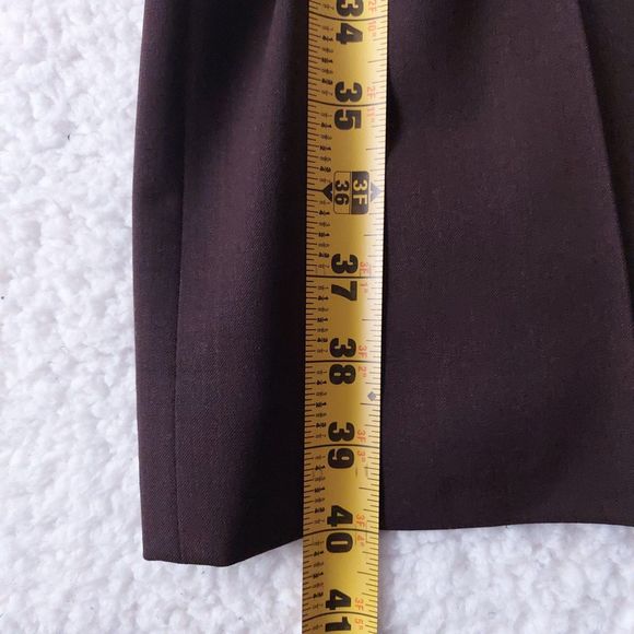 Lafayette 148 Wool Blend Brown Dress Pants Women's Sz 14 - Picture 9 of 14